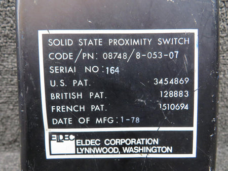 Eldec 08748-8-053-07 Eldec Solid State Proximity Switch (Dented)