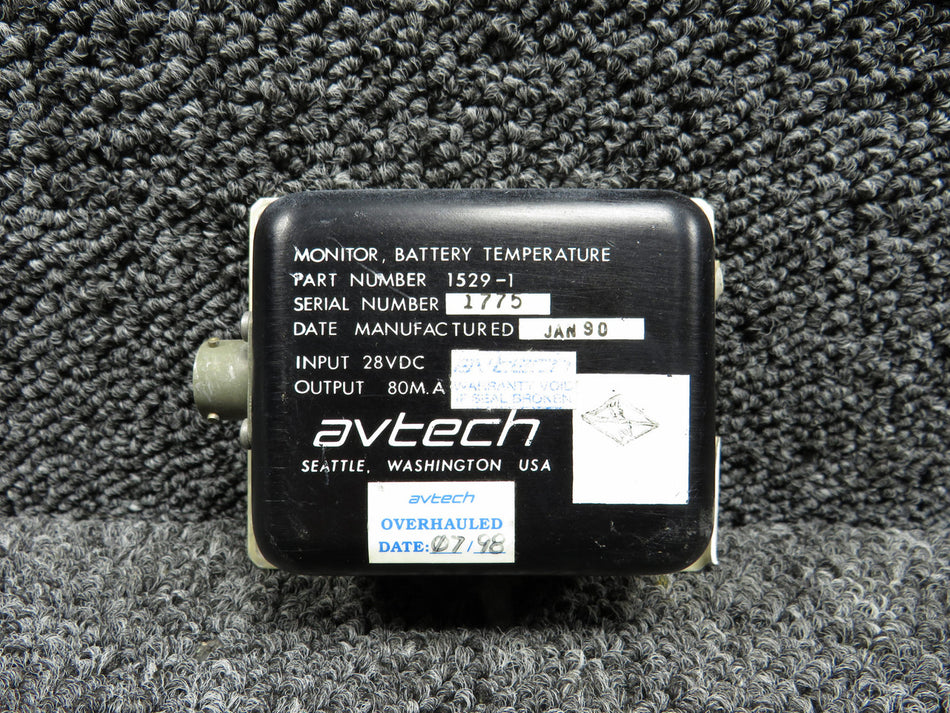 1529-1 Avtech Battery Temp Monitor (28V)