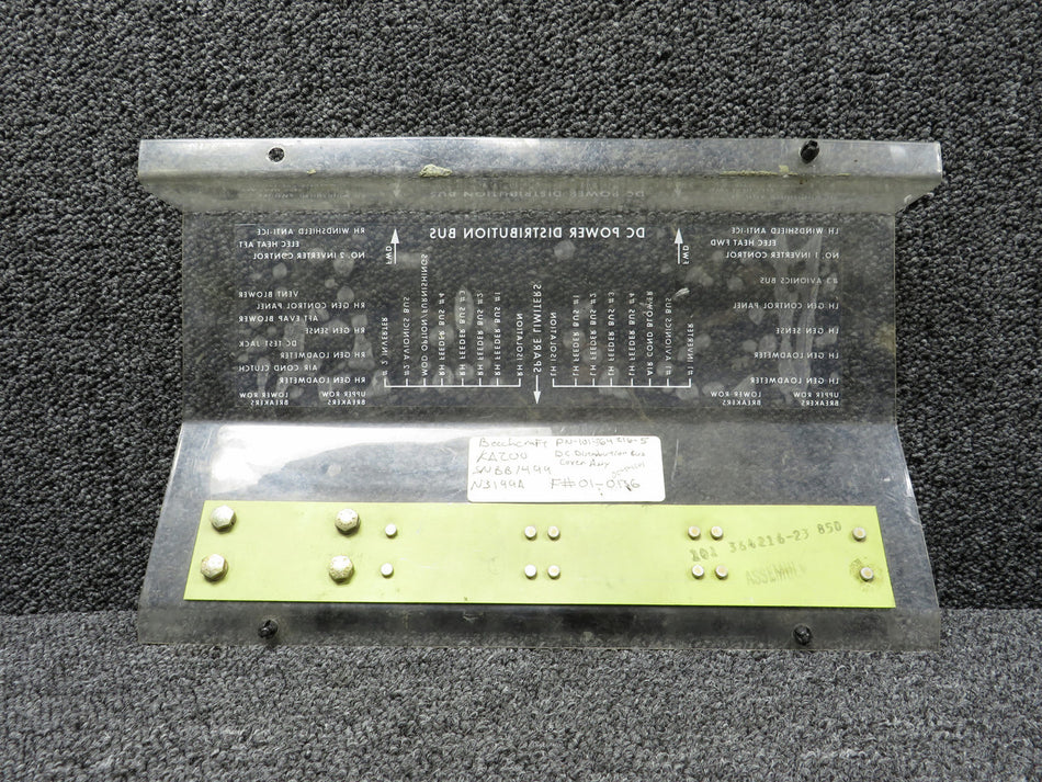 101-364216-5 Beechcraft KA-200 DC Distribution Bus Cover Assy