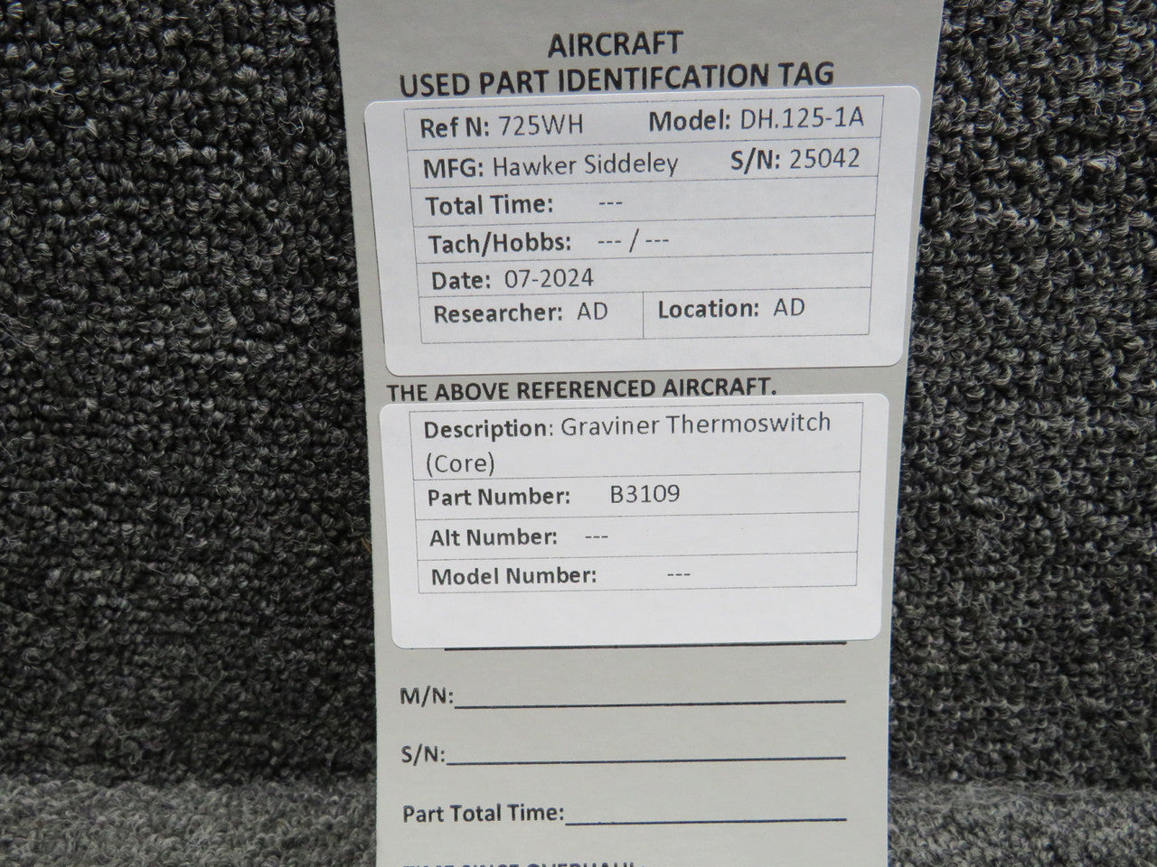B3109 Graviner Thermoswitch (Core) – BAS Part Sales