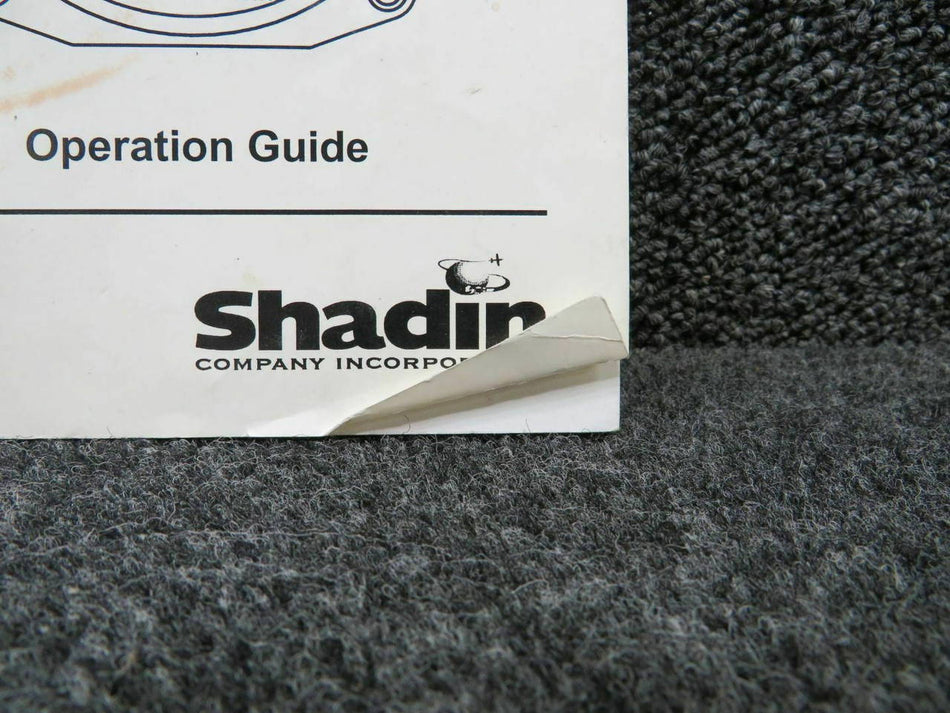 1999 Shadin Digital Fuel Management System and Airdata Computer Manual (C20)