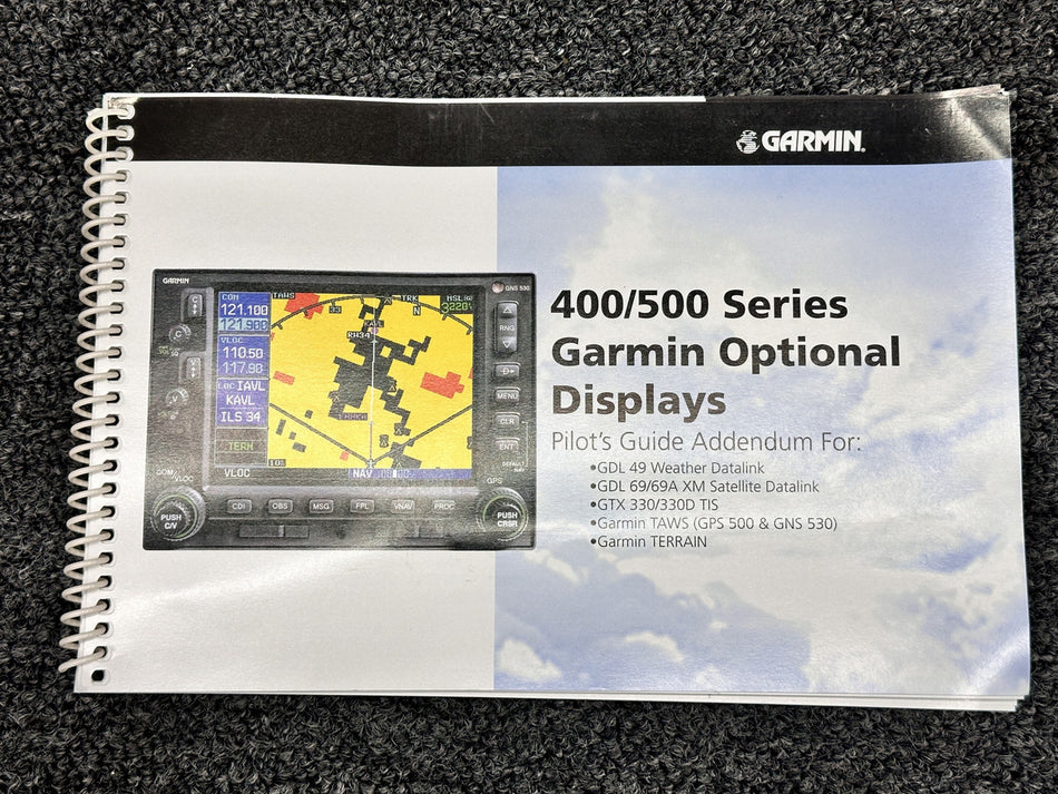 190-00140-13 Garmin 400, 500 Optional Displays Pilots Guide Addendum (Rev G)