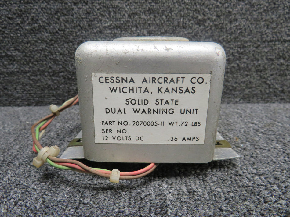 2070005-11 Cessna 177RG Solid State Dual Warning Unit (Volts: 12)