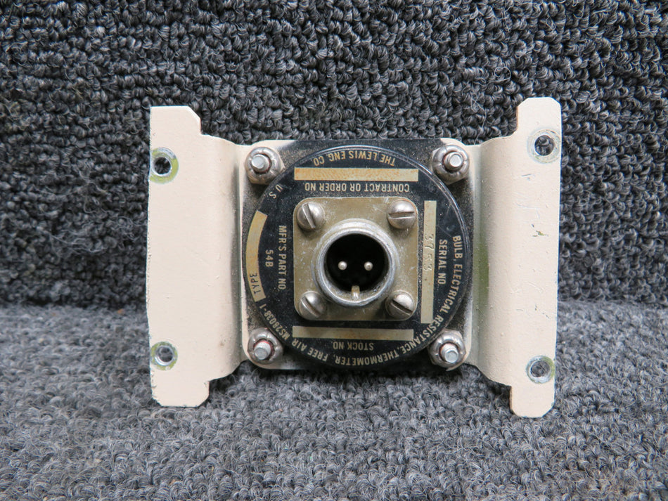 54B (Alt: MS28038-1) Lewis Free Air Electrical Resistance Bulb Thermometer