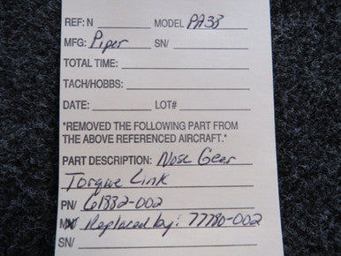 61882-002 (Use: 77780-002) Piper PA38 Nose Landing Gear Torque Link Assembly (JC)