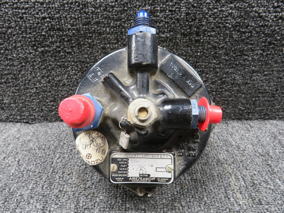 103310-10 Airesearch Series 1 Outflow-Safety Valve Assembly