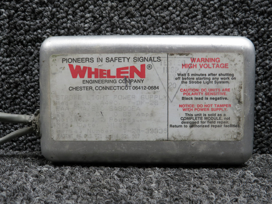 01-0265574-10 Whelen A4PO Strobe Light Power Supply (28V)
