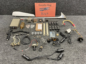 Cessna 177 Goodie Bag Set with Switches, Terminal Cables, Microphone Switch