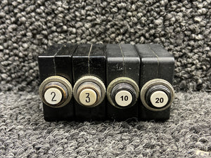 AMF, TE Push to Reset Circuit Breaker Set (Amps: 2, 3, 10, 20)