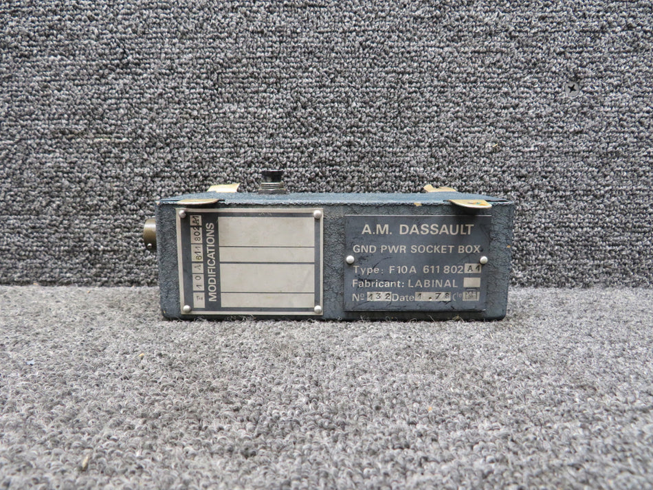 F10A611802A1 A.M Dassault Ground Power Socket Box