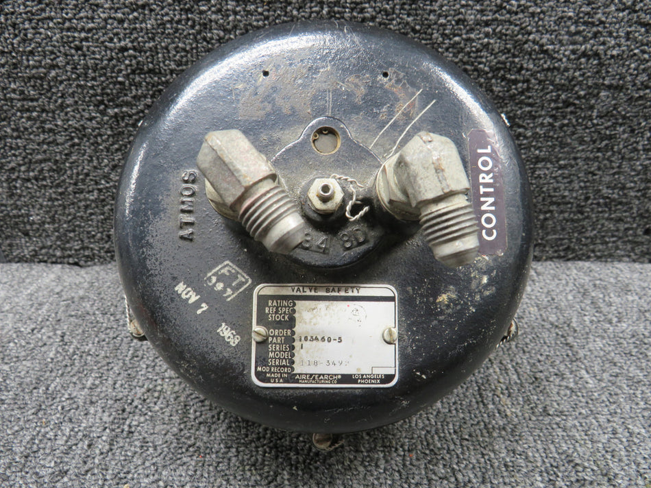 103460-5 Airesearch Series 1 Safety Valve Assembly
