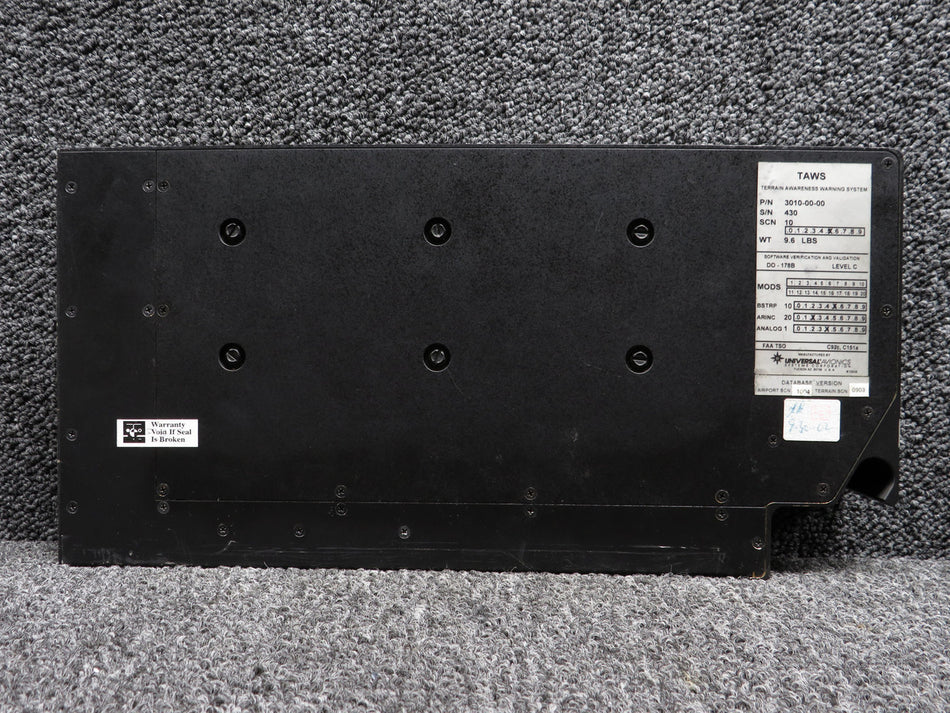 3010-00-00 Universal Avionics Terrain Awareness Warning System