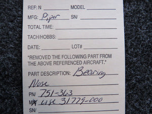 751-363 (Use: 31779-000) Piper Bearing Nose (JC)