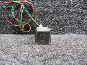 90-81401-006 West Coast GPWS Flap OVRD Annunciator Push Switch (Cut Connector)