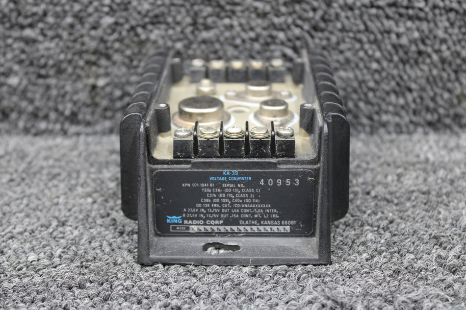 071-1041-01 King Radio KA-39 Voltage Converter w Mod (28 to 14 Volts) (No Cover)