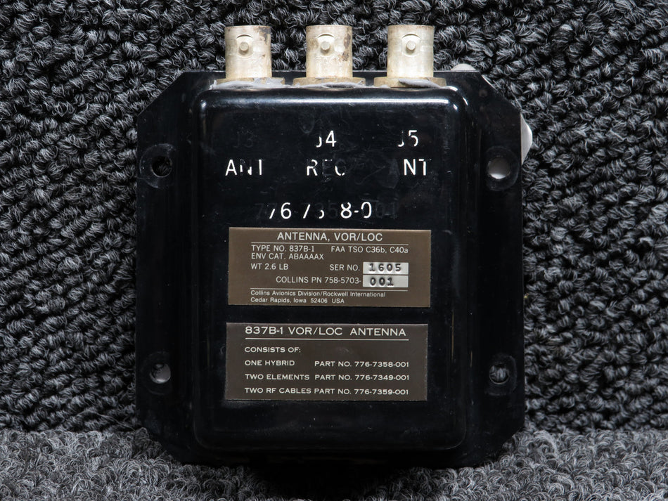 758-5703-001 (Alt PN: 776-7358-001) Collins 837B-1 Antenna Coupler