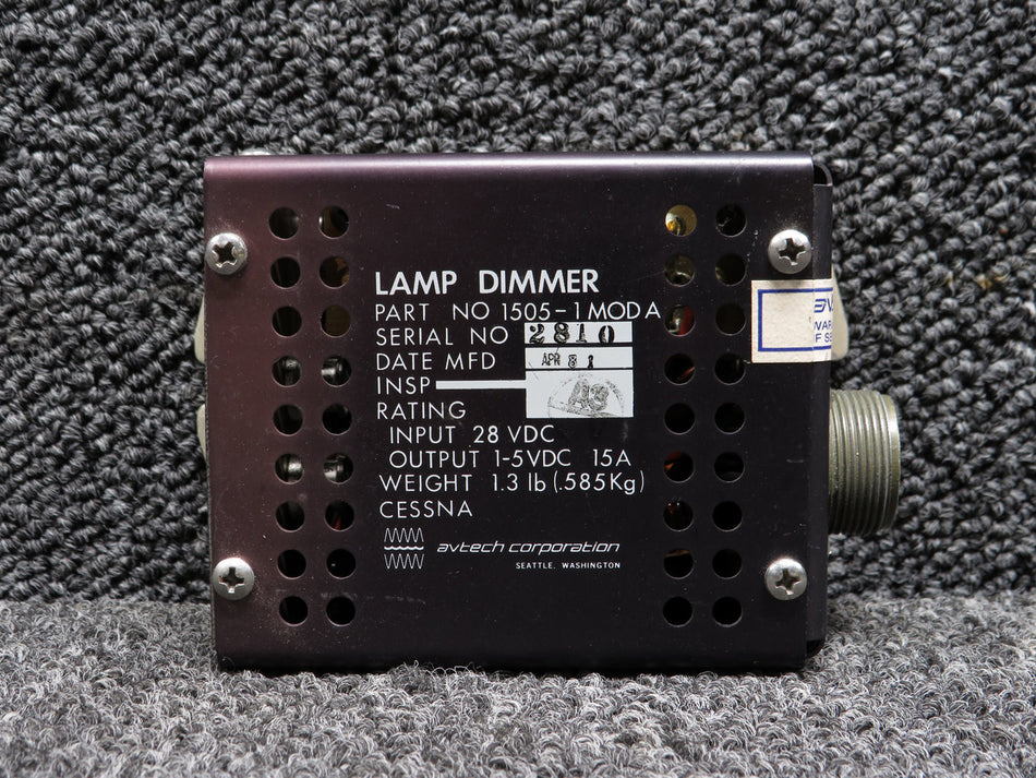 1505-1 Avtech Model A Lamp Dimmer (15A, 28V)