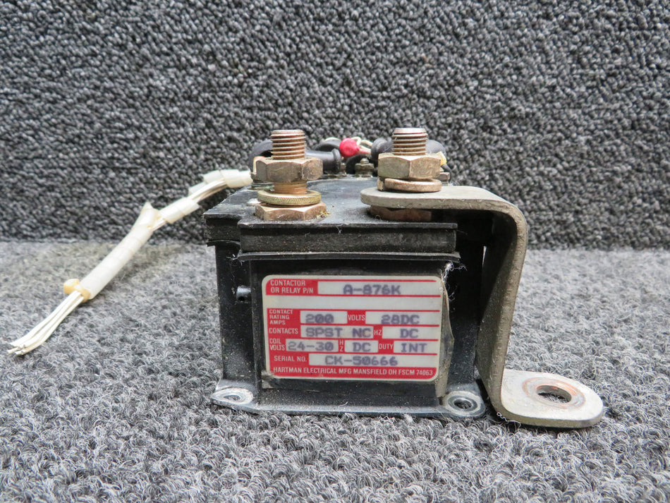 A-876K Hartman Contactor Battery Relay with Connector (Volts: 24-30)