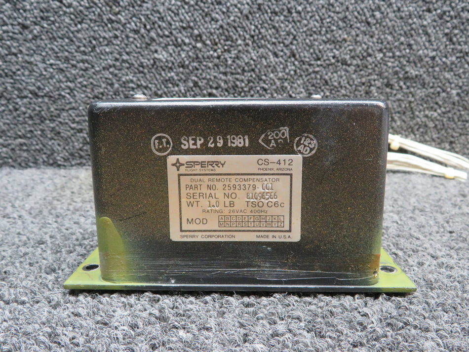 2593379-001 Sperry CS-412 Dual Remote Compensator with Connectors