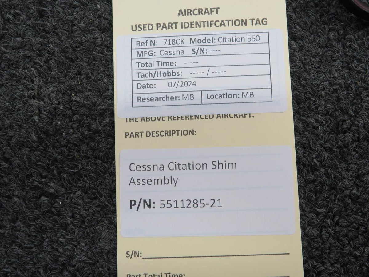 Does Not Apply 5511285-21 Cessna Citation Shim Assembly