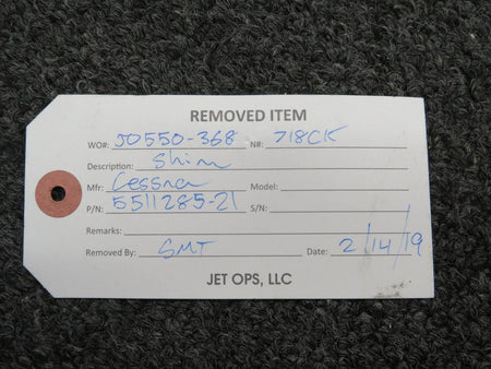 Does Not Apply 5511285-21 Cessna Citation Shim Assembly