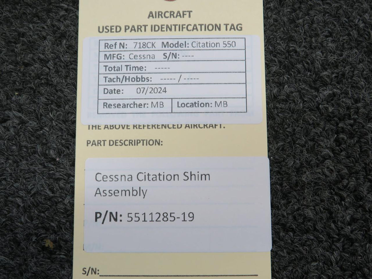 Does Not Apply 5511285-19 Cessna Citation Shim Assembly