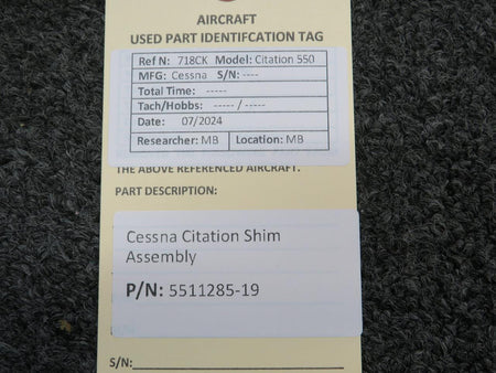 Does Not Apply 5511285-19 Cessna Citation Shim Assembly