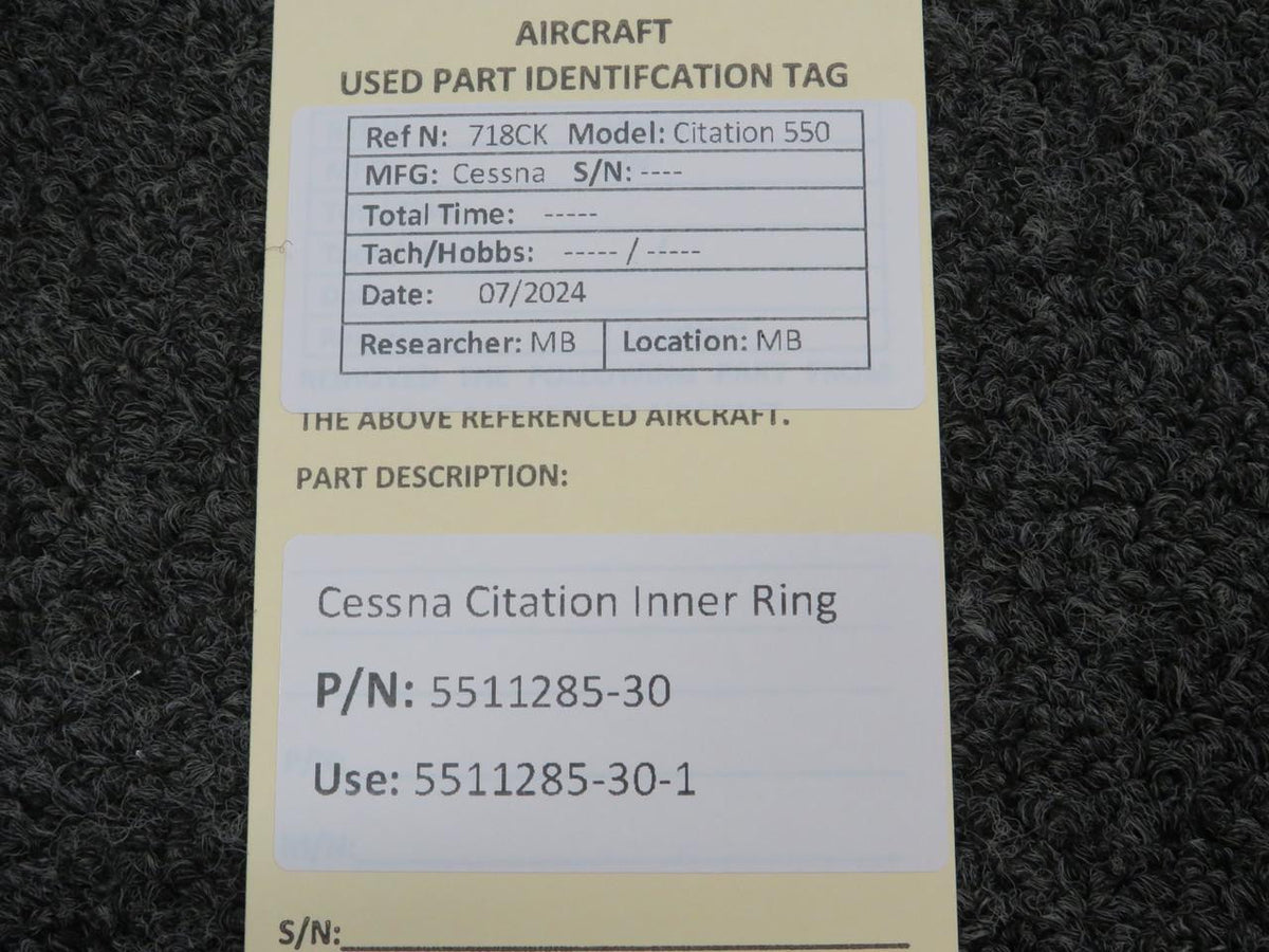 Does Not Apply 5511285-30 (Use: 5511285-30-1) Cessna Citation Inner Ring