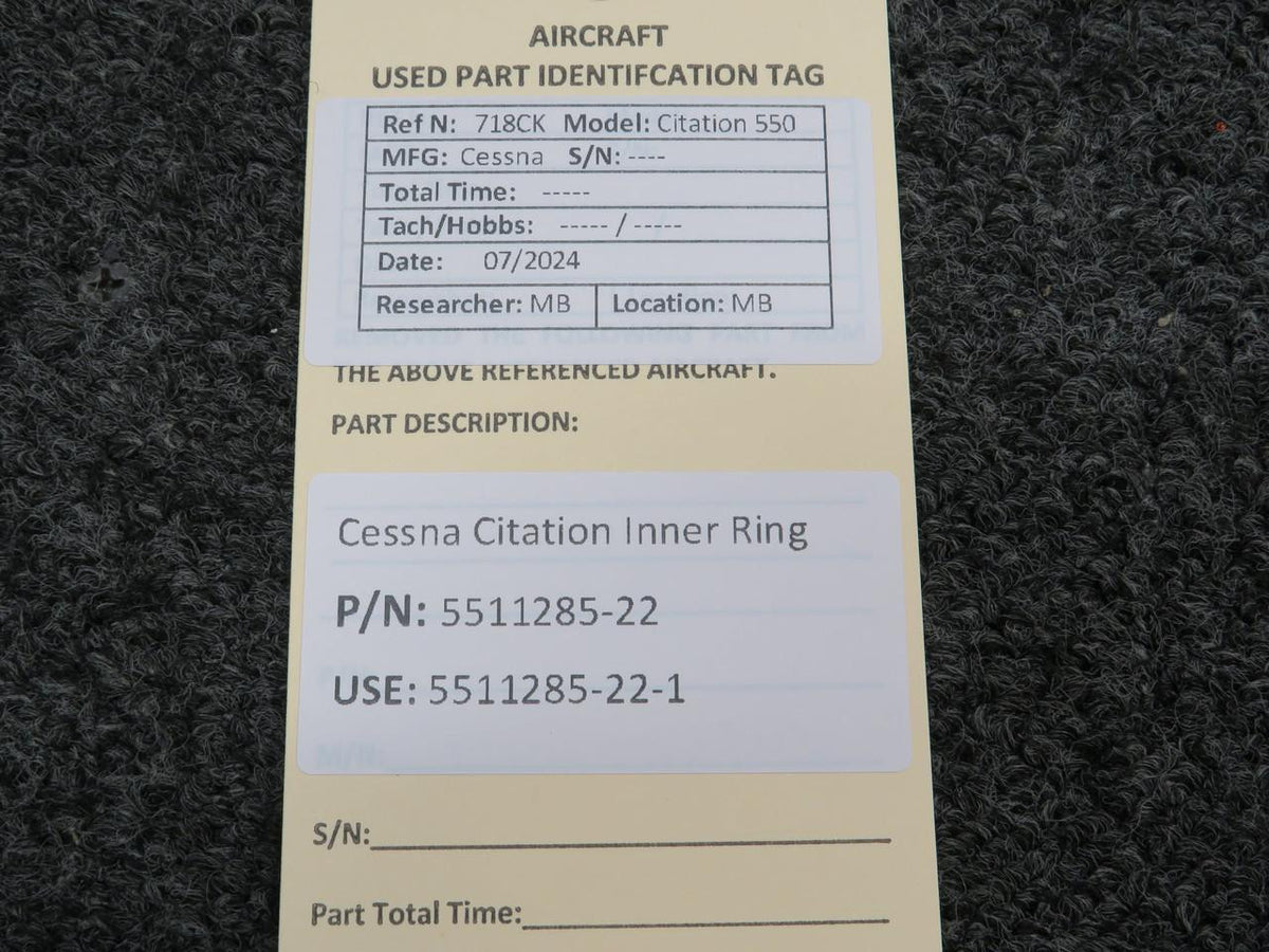 Does Not Apply 5511285-22 (Use: 5511285-22-1) Cessna Citation Inner Ring