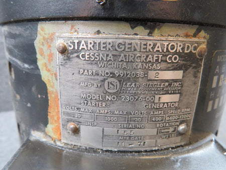 Lear Siegler 9912038-2 Lear Siegler Starter Generator with Modifications (Volts: 30)