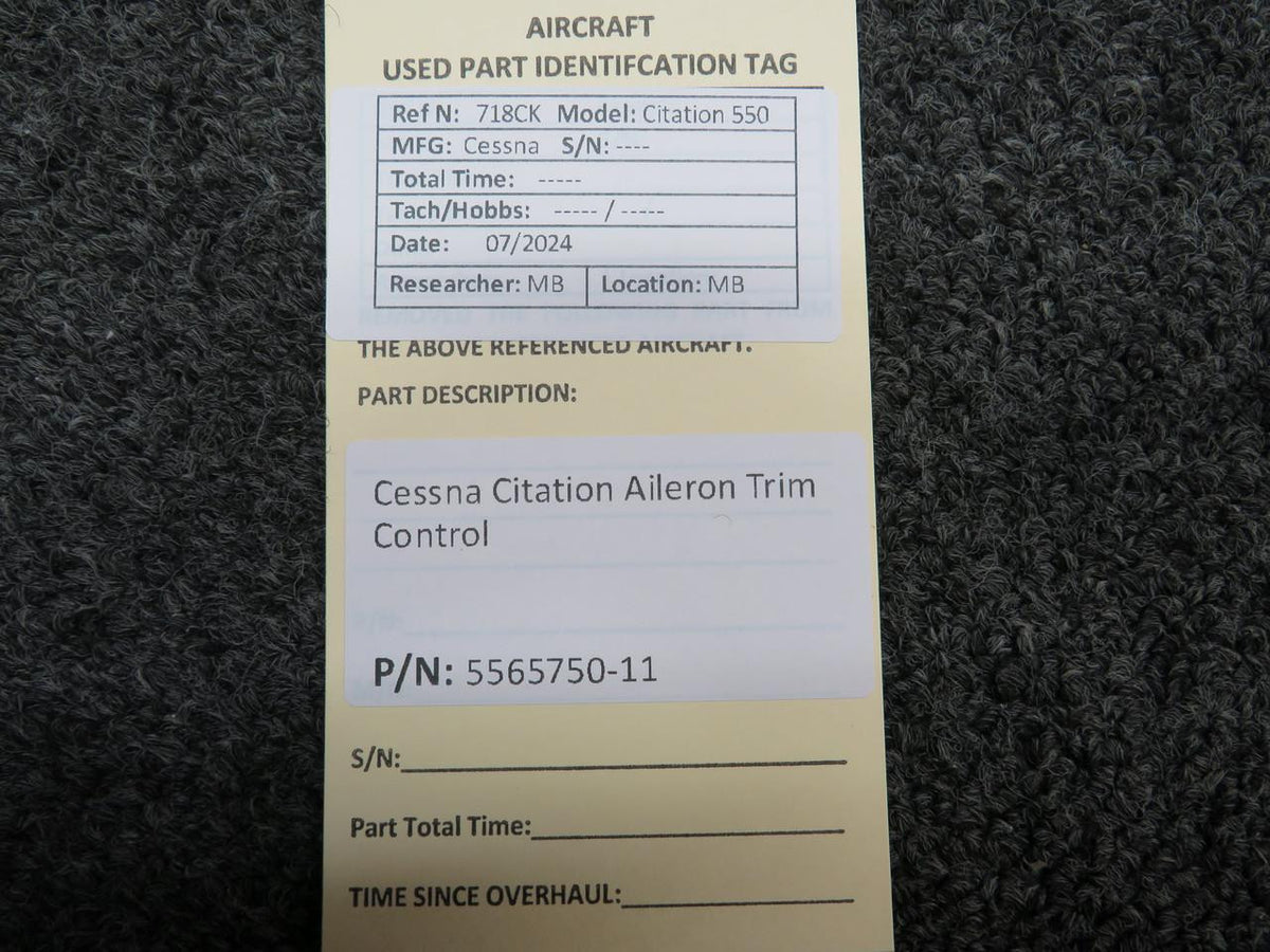 Does Not Apply 5565750-11 Cessna Citation Aileron Trim Control