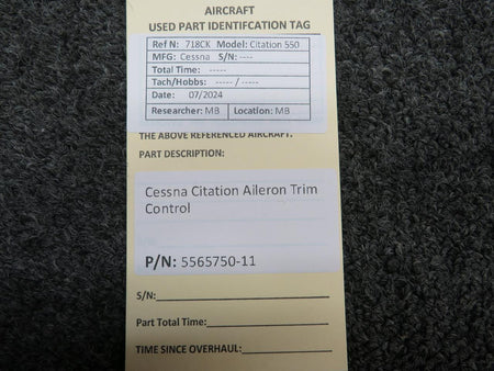 Does Not Apply 5565750-11 Cessna Citation Aileron Trim Control