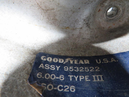 Goodyear 9532522 Goodyear Type III 6.00-6 Wheel Assembly
