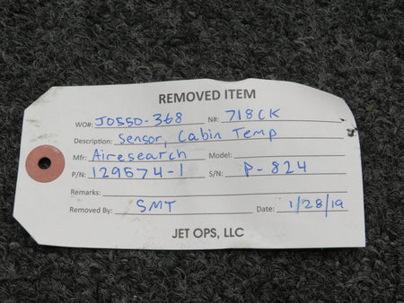 Airesearch 129574-1 Airesearh Cabin Temperature Sensor Unit With Fan Housing