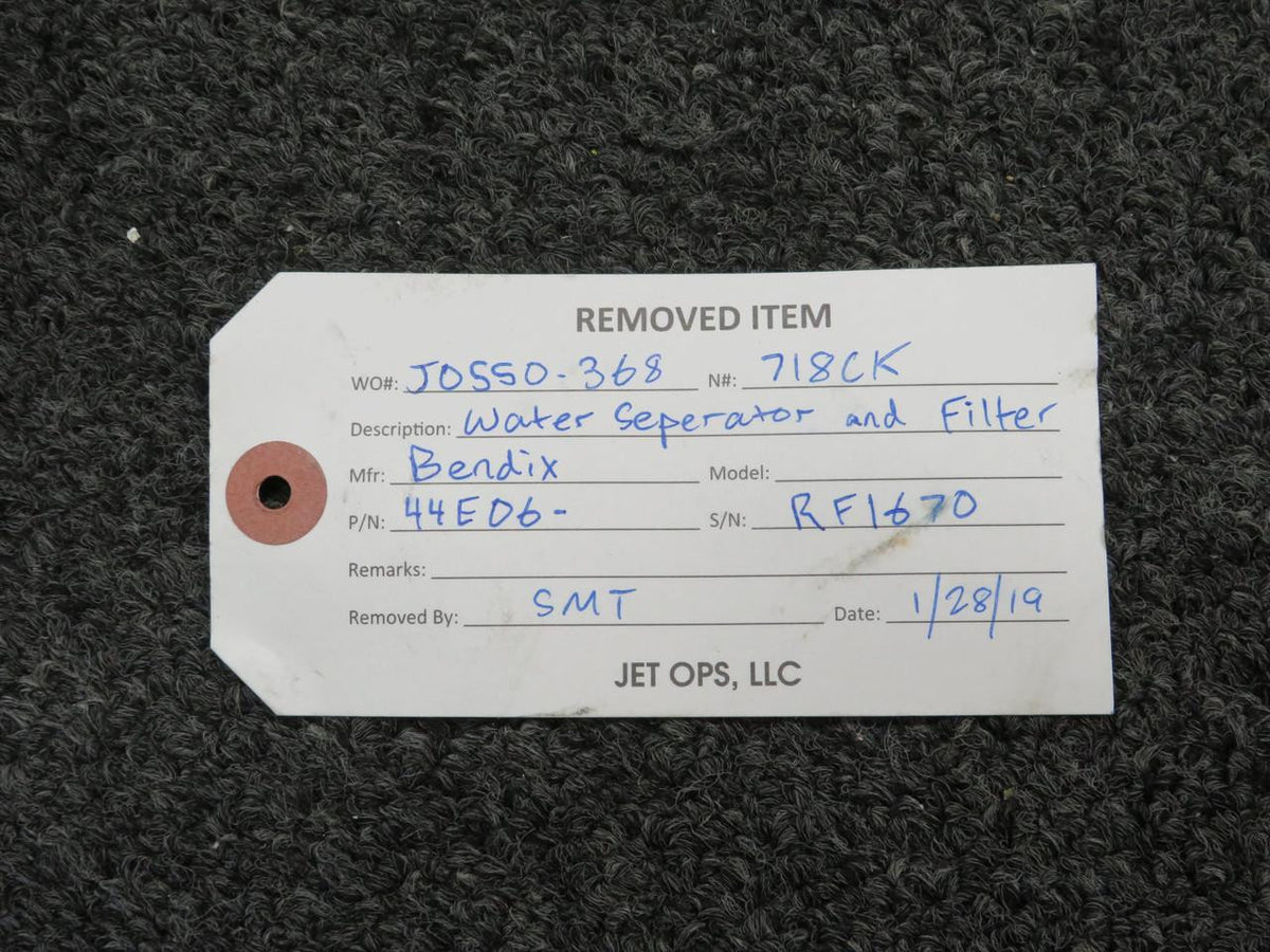 Bendix Airplane Parts & Equipment 44E06-2A Bendix Water Seperator and Filter