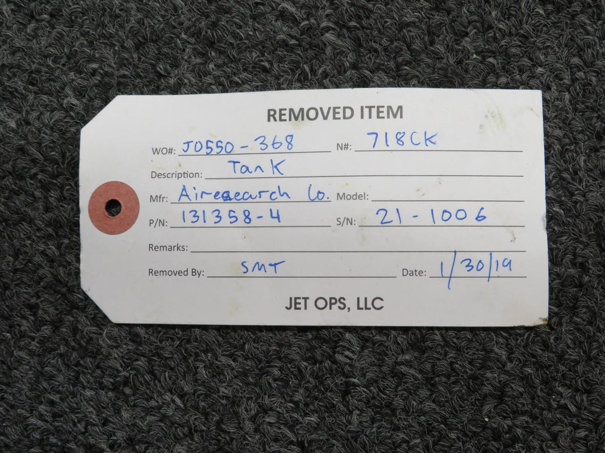 Airesearch 131358-4 Airesearch Pressurization Auxiliary Volume Chamber Assembly