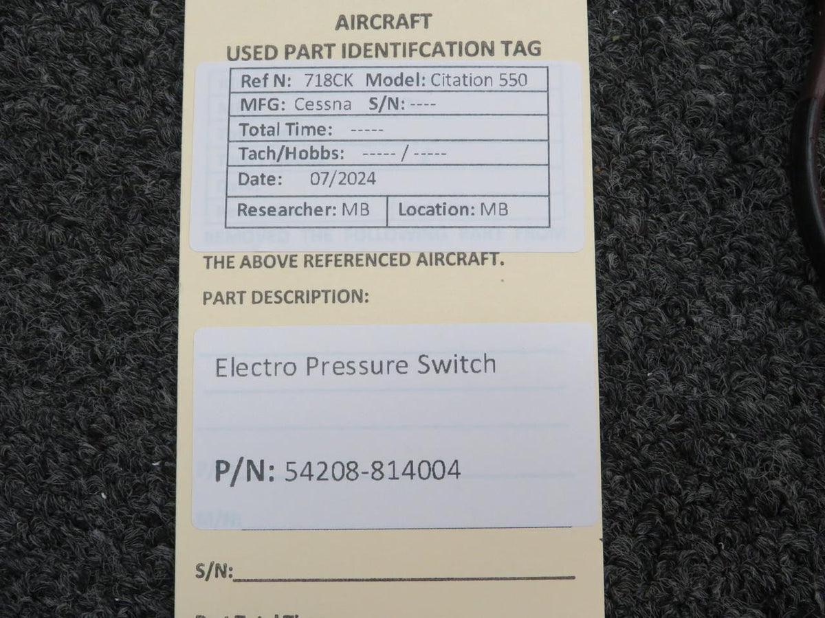 Electro 54208-814004 Electro Pressure Switch