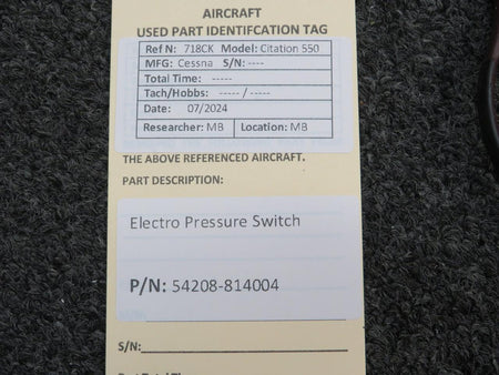 Electro 54208-814004 Electro Pressure Switch