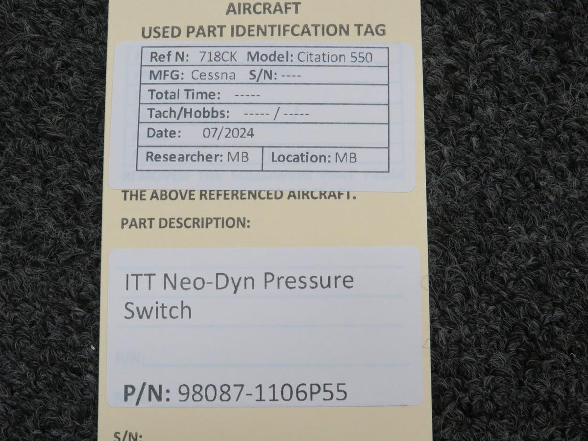 itt-neo dyn 98087-1106P55 ITT Neo-Dyn Pressure Switch