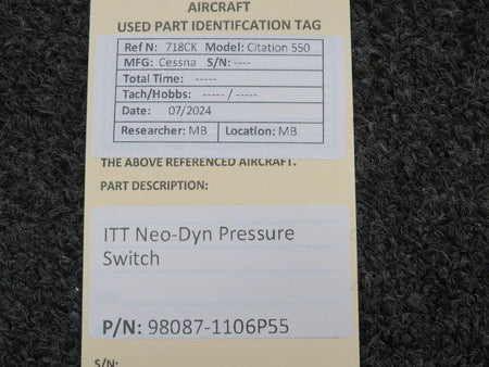 itt-neo dyn 98087-1106P55 ITT Neo-Dyn Pressure Switch