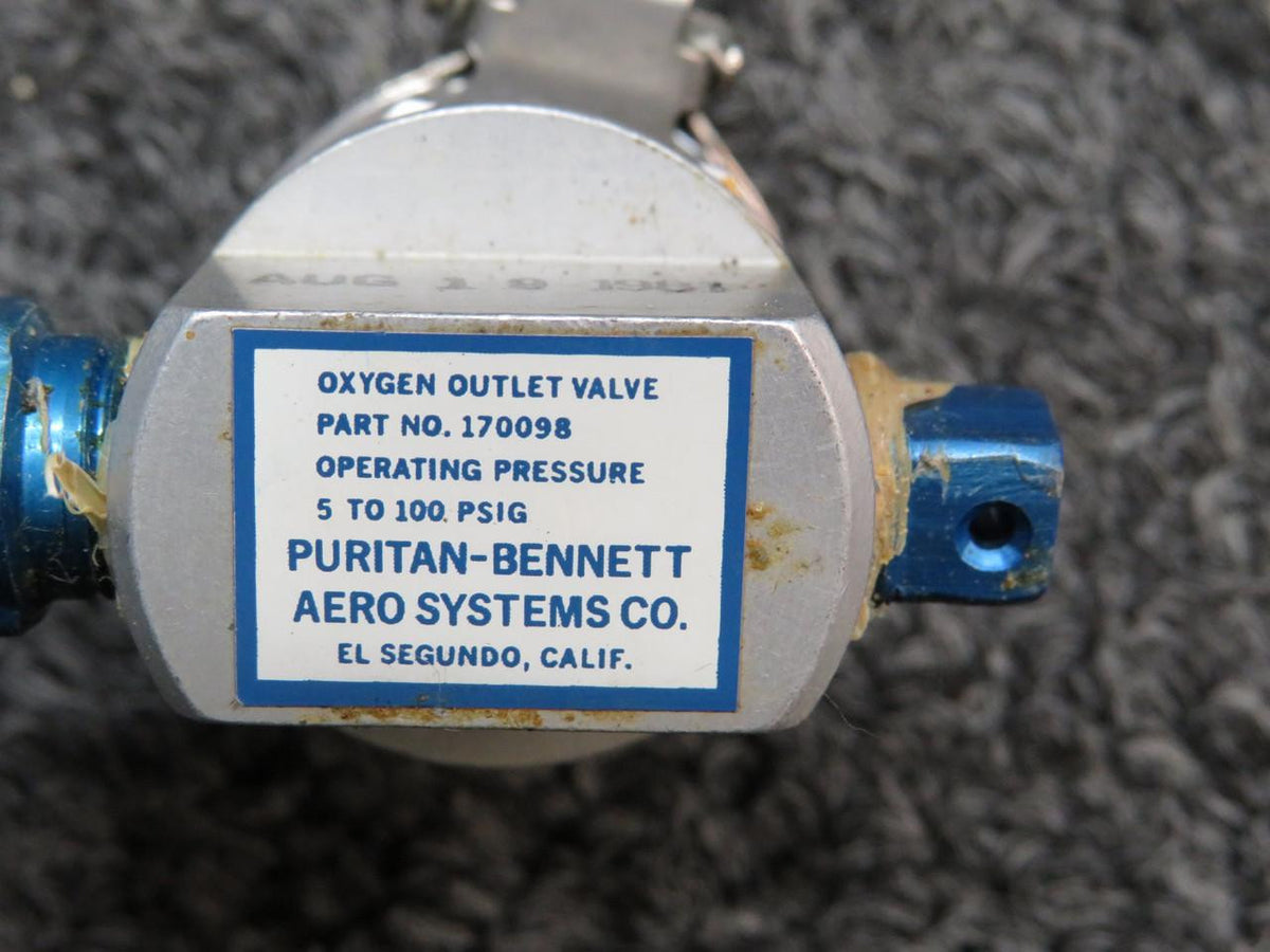Purtian-Bennett 170098 Puritan Bennett Oxygen Outlet Valve