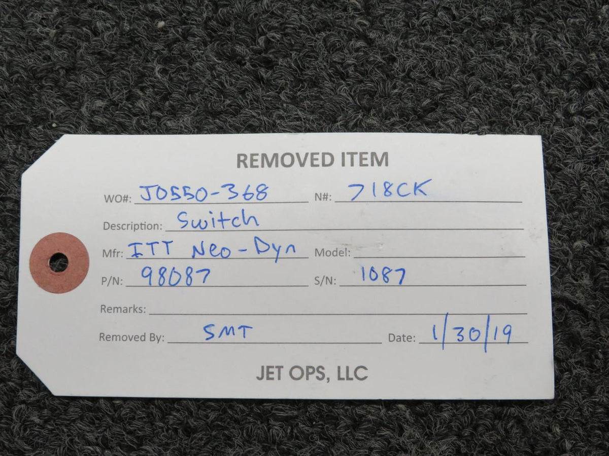 Whittaker 420975 (Use: 27441482-06) Whittaker Valve with Switch