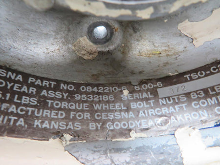 Goodyear 9532186 (Use: 0842210-6) Goodyear 6.00-6 Wheel Assembly (Chipped Paint)