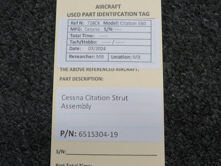 Does Not Apply 6515304-19 Cessna Citation Strut Assembly