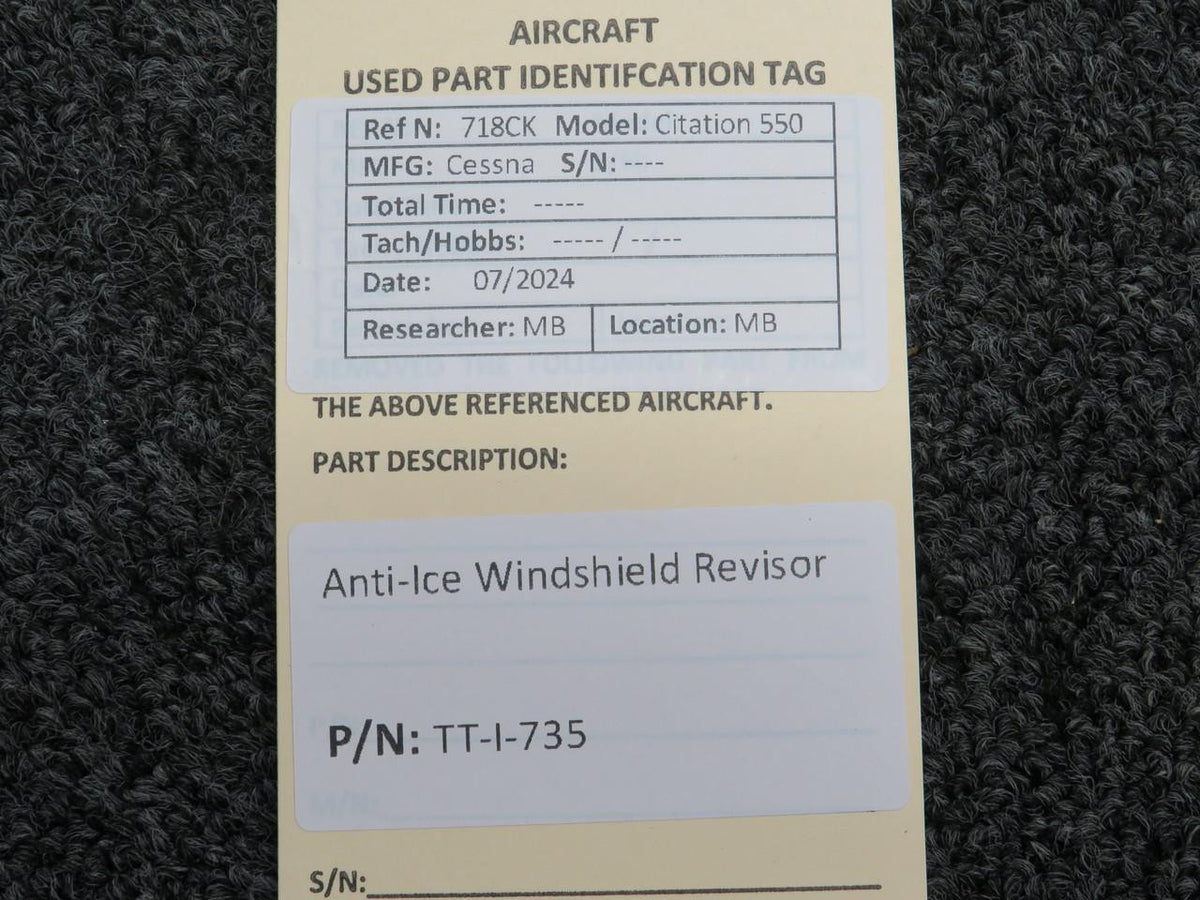 Does Not Apply TT-I-735 Anti-Ice Windshield Reservoir