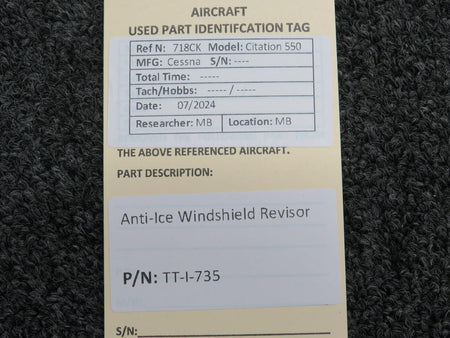 Does Not Apply TT-I-735 Anti-Ice Windshield Reservoir
