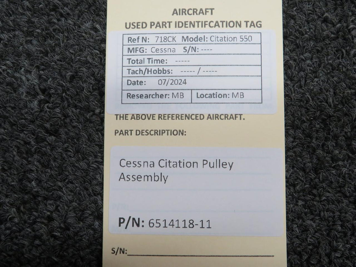 Does Not Apply 6514118-11 Cessna Citation Pulley Assembly