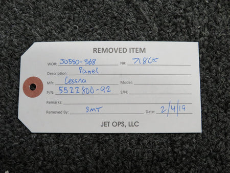 Does Not Apply 5522800-92 Cessna RH Access Wing Trailing Edge Inboard Panel