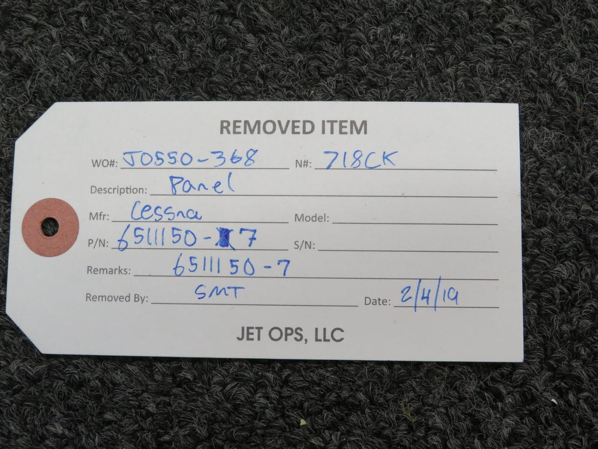 Does Not Apply 6511150-7 Cessna Access Door Panel