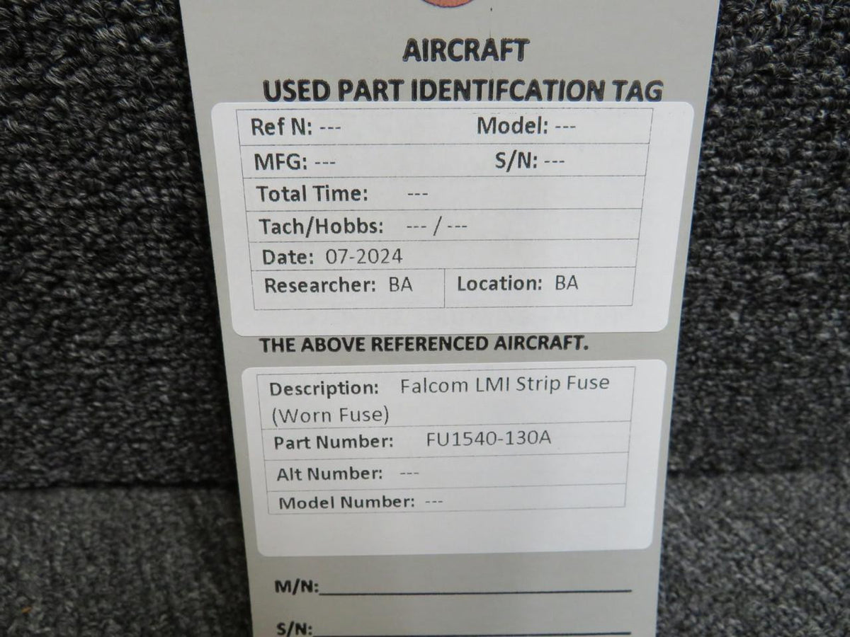 LMI FU1540-130A Falcom LMI Strip Fuse (Worn Fuse)